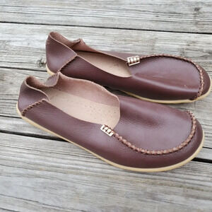 Brown leather Socofy Loafer size 41